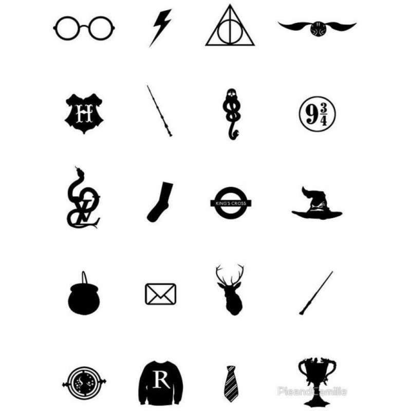 Символы Гарри Поттера рисунки