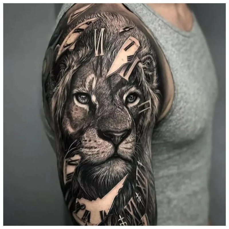 Символіка татуювання лева